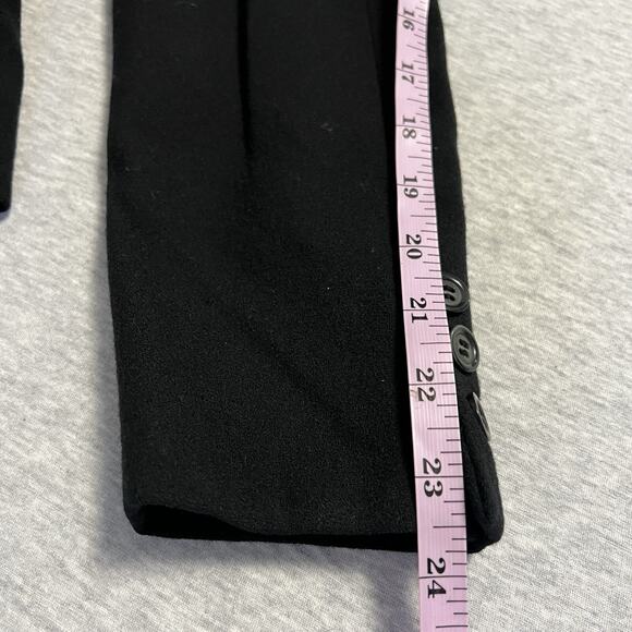 VTG Wool Jacket Blazer Womens Medium Black Academia Tailored Davison's Academia - Picture 16 of 16